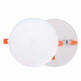 Tri-color sectional panel light without frame