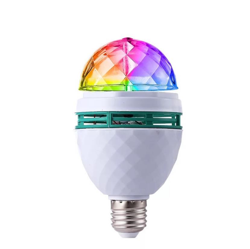 LED seven-color rotating bluetooth music lamp