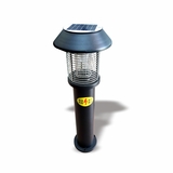 Outdoor solar-powered mosquito-killing lamp